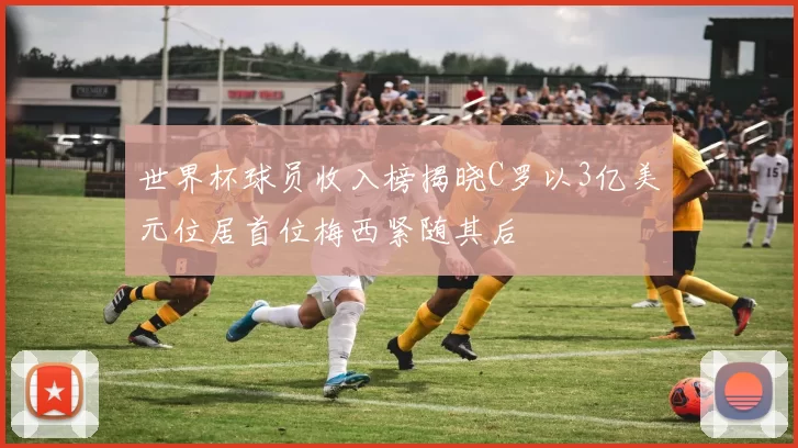 世界杯球员收入榜揭晓C罗以3亿美元位居首位梅西紧随其后